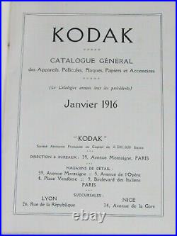 04F59 Rare Vintage Catalogue General Devices Photos Kodak Date January 1916 04F59 Rare Vintage Catalogue General Devices Photos Kodak Date January 1916