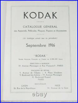 04F59 Rare Vintage Catalogue General Devices Photos Kodak Date September 1916