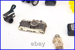 13 Tiny Miniature Cameras with 2 Tripods and 3 Rolls of Film Vintage V20