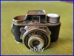 1948 Vintage Mycro Sub-minature Spy Film Camera with Original Leather Case