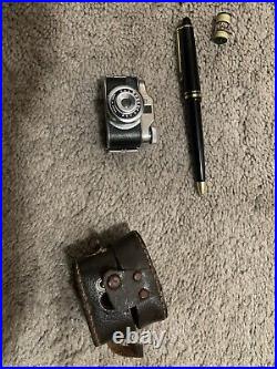 1950 Speedex Vintage Mini Spy Camera Withleather Case And Film