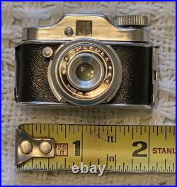 1950's Vintage Speedex Mini Spy (Hit) Camera Withleather Case And Film