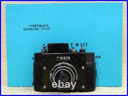 AJAX F-21 Vintage USSR Soviet Military KGB SPY 21mm Mini Camera + Spool + Manual