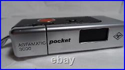 Agfa AGFAMATIC 3000 pocket sensor Camera Vintage Miniature Submini 110 film 2131
