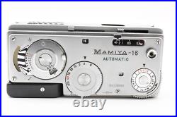 All Working MAMIYA 16 Automatic 16mm Vintage Subminiature Film Camera VIDEO C775