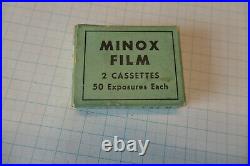 Alter Minox Film mit 2 Film Kasetten