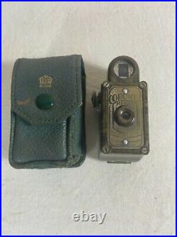 Antique Art Deco Coronet Midget Bakelite, Tiny Box Camera, Spy Camera Green