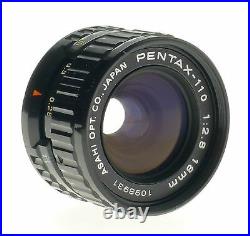 Asahi Pentax Auto 110 Camera Grip Flash Lenses Filters Caps Manual Original Box