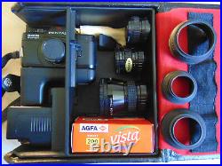 Asahi Pentax auto 110 Spiegelreflexkamera 3-Objektive lens 3-Gegenlichtblende Bl