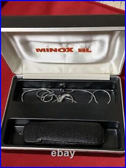 BRAND NEW MINOX BL VINTAGE SUBMINIATURE CAMERA WithCASES CHAIN PAPERS SUPER RARE