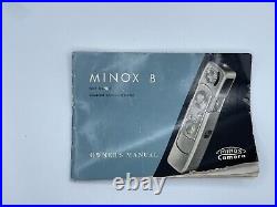 Beautiful Vintage 1970's Minox B Mini German Spy Camera with documentation