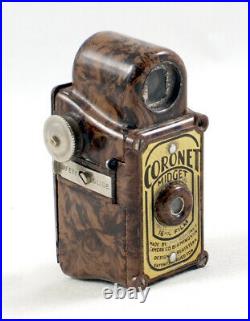 Brown Coronet Midget Bakelite Camera. More Sub Miniature Models Listed