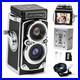 CHUZHAO Mini Vintage Digital Camera, Portable TLR Point and Shoot Retro Camera