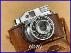 C. M. C. Gray Tougodo Hit Type Vintage Subminiature Camera with Leather case Rare