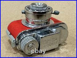 C. M. C. Red Leatherette Vintage Hit Type Subminiature Camera