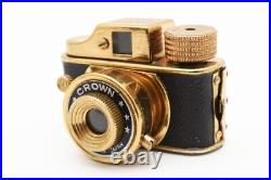 C Normal Vintage Crown Mini Gold Spy Camera And Film 1950's, Made In Japan C Normal Vintage Crown Mini Gold Spy Camera And Film 1950's, Made In Japan