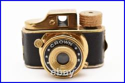 C Normal Vintage Crown Mini Gold Spy Camera And Film 1950's, Made In Japan C Normal Vintage Crown Mini Gold Spy Camera And Film 1950's, Made In Japan