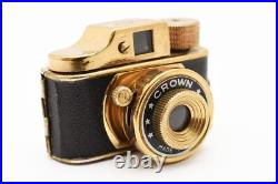 C Normal Vintage Crown Mini Gold Spy Camera And Film 1950's, Made In Japan C Normal Vintage Crown Mini Gold Spy Camera And Film 1950's, Made In Japan