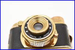 C Normal Vintage Crown Mini Gold Spy Camera And Film 1950's, Made In Japan C Normal Vintage Crown Mini Gold Spy Camera And Film 1950's, Made In Japan