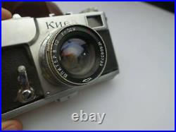 Camera Kiev USSR Soviet Format Russian Vintage 5 cm Peter 8 Leather Case