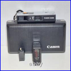 Canon 110-ED 110ED Film Camera 26mm f/2.0 withStorage Box, Flash, Extender Vtg Japan Canon 110-ED 110ED Film Camera 26mm f/2.0 withStorage Box, Flash, Extender Vtg Japan