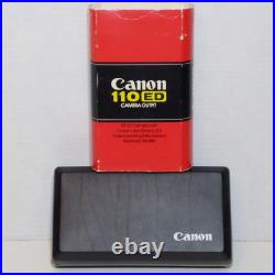 Canon 110-ED 110ED Film Camera 26mm f/2.0 withStorage Box, Flash, Extender Vtg Japan Canon 110-ED 110ED Film Camera 26mm f/2.0 withStorage Box, Flash, Extender Vtg Japan