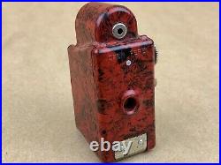 Coronet MIDGET Subminiature Camera Red/Black Bakelite withLeather Case Cute