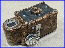 Coronet Midget 16mm Spy Vintage Camera Brown Bakelite Rare 1930s