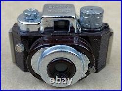 Croma Color 16 Brown Sub-miniature Camera c. 1950 with Case Rare