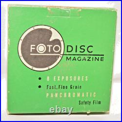 Foto Disc Vintage Subminiature Camera With Discs, Mailer Boxes & Flash