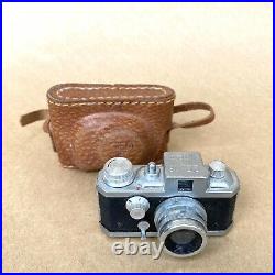 Gem 16 Model II Subminiature Spy Film Camera With Leather Case, VINTAGE, GREAT