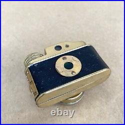 HIT Vintage Subminiature Spy Film Camera (GOLD) Made In Japan With Leather Case