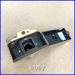 HIT Vintage Subminiature Spy Film Camera (GOLD) Made In Japan With Leather Case