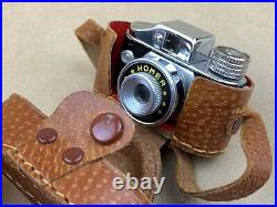 HOMER Hit Type Vintage Subminiature Camera withLeather Case Clean