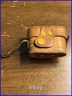 Hit Mini Japanese Spy Camera with Brown/Tan Leather Case Vintage