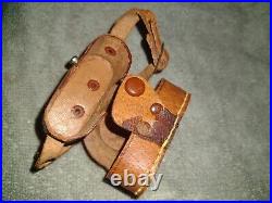 Hit Miniature Camera With Brown Leather Case Japan Vintage Mini