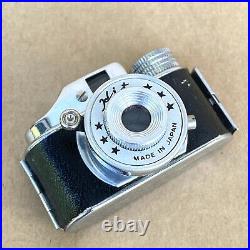 Hit Vintage Subminiature Spy Camera (White Face) With Leather Case, NICE