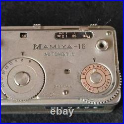 JUNK, Mamiya 16 Automatic Subminiature Camera 16mm Film 1959 Vintage Rare Japan JUNK, Mamiya 16 Automatic Subminiature Camera 16mm Film 1959 Vintage Rare Japan