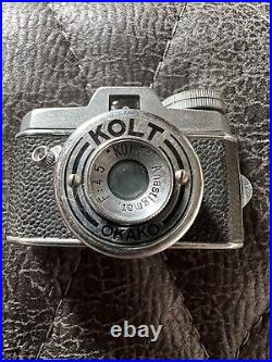 KOLT Okako vintage 1950s Subminiature Camera Made in Japan with Case