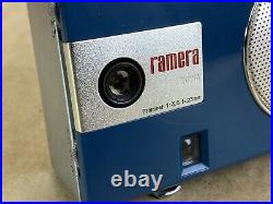 KOWA Ramera Blue Bakelite Vintage Camera Built-In Radio Collectible With Box
