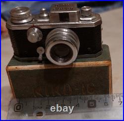 Kiku 16 Model II Vintage Subminiature Spy Film Camera With Box
