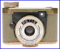 Kunik Petie Gold 16mm Film Subminiature Camera Achromat 19 f=25mm