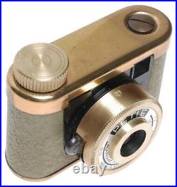 Kunik Petie Gold 16mm Film Subminiature Camera Achromat 19 f=25mm