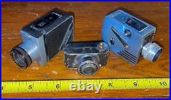 Lot Of 3 Vintage Antique Sub Miniature Spy Cameras CMC Tynar Minute 16
