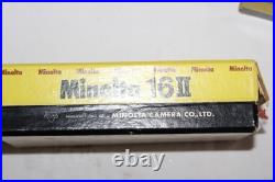 MIB Vintage MINOLTA 16II Push-Pull Camera with Original Paperwork