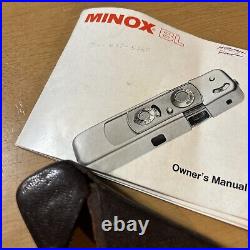 MINOX BL And III VINTAGE SUBMINIATURE CAMERA WithCASE. Pocket Spy Camera