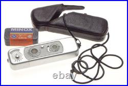 MINOX B Vintage Sub miniature Silver Spy Camera 8x11mm Film exposure meter NICE MINOX B Vintage Sub miniature Silver Spy Camera 8x11mm Film exposure meter NICE