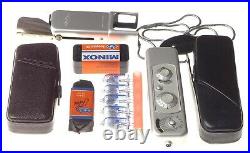 MINOX B Vintage Sub miniature Silver Spy Camera Film meter flash case chain MINT