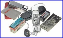 MINOX B spy camera case chain film flash manuals James Bond type clean condition
