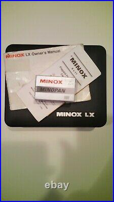 MINOX LX CAMERA BOXED SET With RARE MINOX CASE V. NICE & WORKING